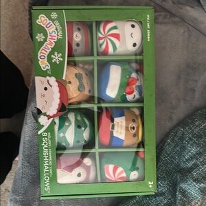 Squishmallows Green and Red Stuffed Animals Set